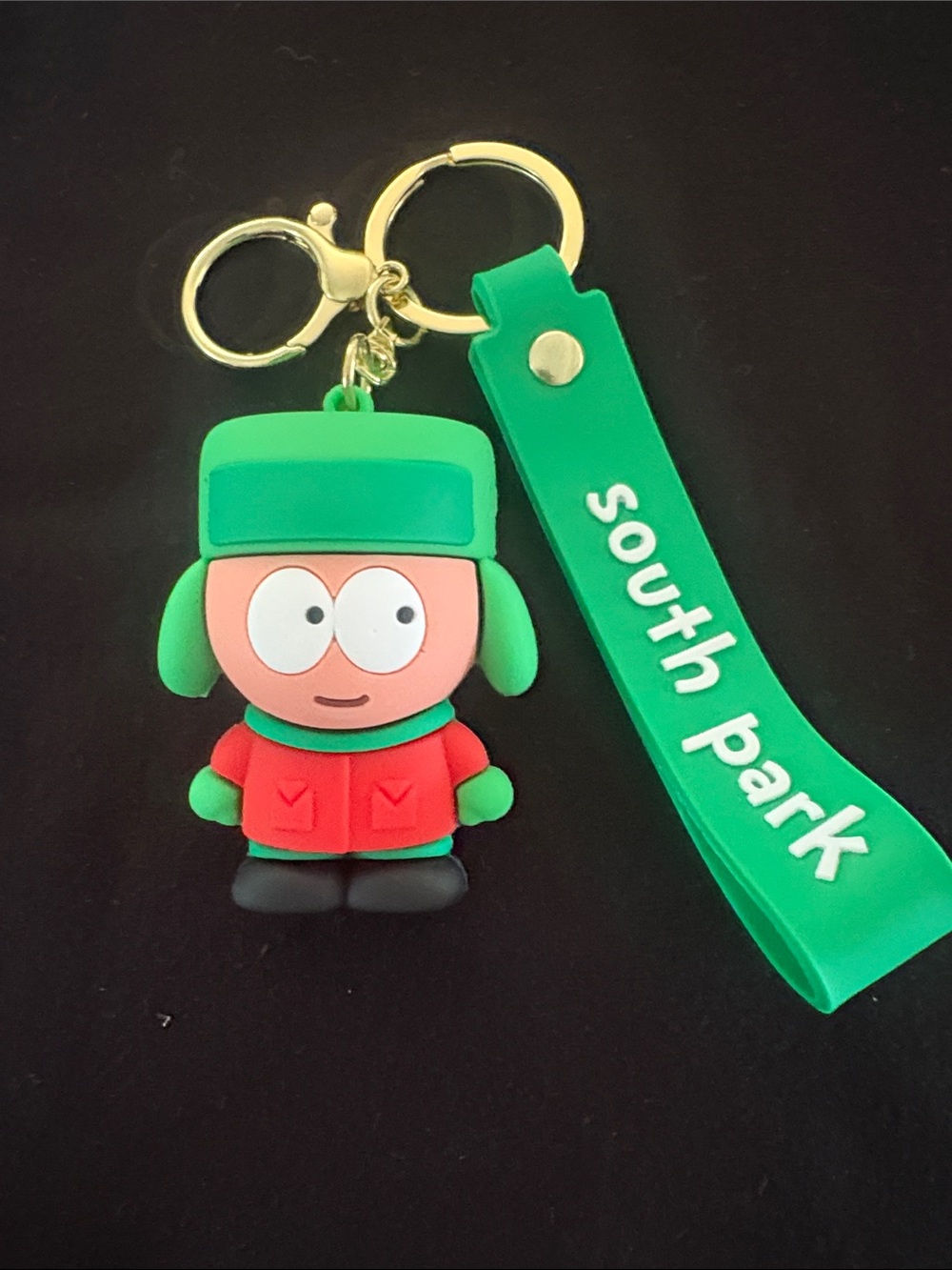 Green South Park Kyle PVC Bag Charm Keychain